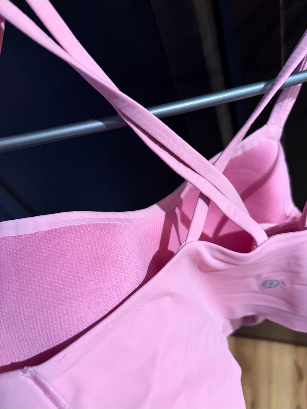 Lululemon Cloud bra longline Pink Strappy Bralette Crop Top - Picture 4 of 4